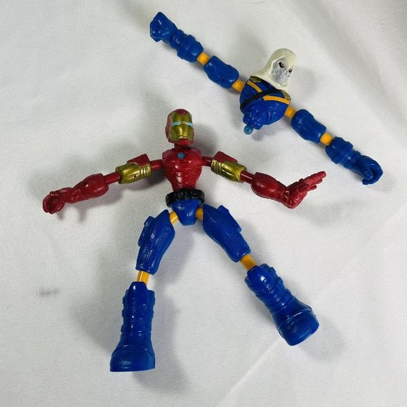 Marvel Avengers Bend Flex Taskmaster 6" Action Figure 2020 Hasbro Plus Iron Top - Picture 5 of 6